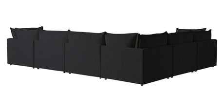 Burbank Fabric Charcoal | Camden Cameron 7-Piece Sectional | Valley Ridge Furniture