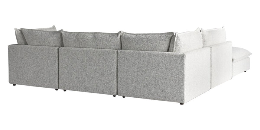 Burbank Fabric Pepper | Camden Cameron 5-Piece Sectional | Valley Ridge Furniture