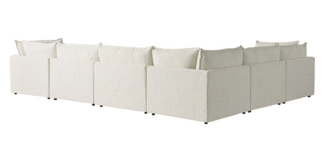 Burbank Fabric Cream | Camden Cameron 7-Piece Sectional | Valley Ridge Furniture