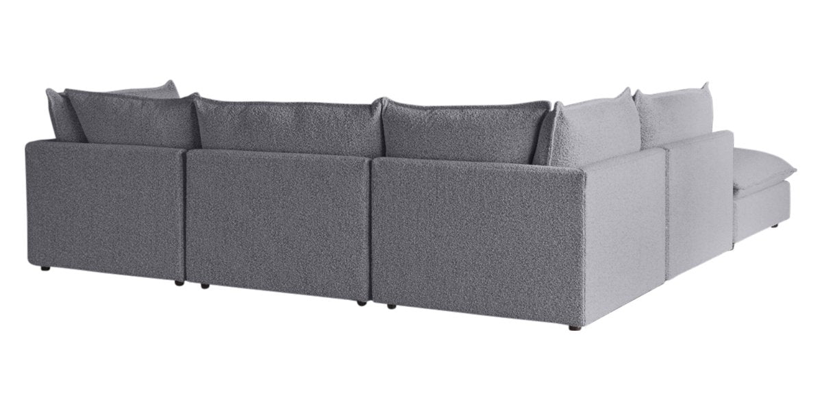 Burbank Fabric Stone | Camden Cameron 5-Piece Sectional | Valley Ridge Furniture