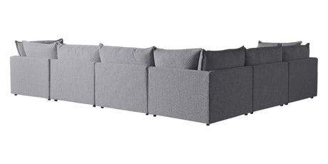 Burbank Fabric Stone | Camden Cameron 7-Piece Sectional | Valley Ridge Furniture