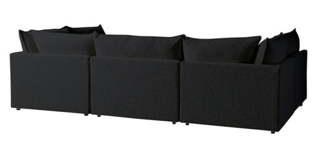Burbank Fabric Charcoal | Camden Cameron 6-Piece Pit Sectional | Valley Ridge Furniture