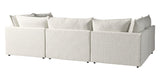 Burbank Fabric Cream | Camden Cameron 6-Piece Pit Sectional | Valley Ridge Furniture