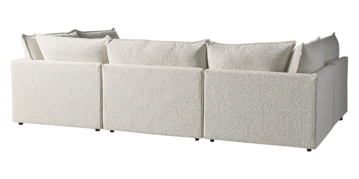 Burbank Fabric Sand | Camden Cameron 6-Piece Pit Sectional | Valley Ridge Furniture