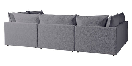 Burbank Fabric Stone | Camden Cameron 6-Piece Pit Sectional | Valley Ridge Furniture