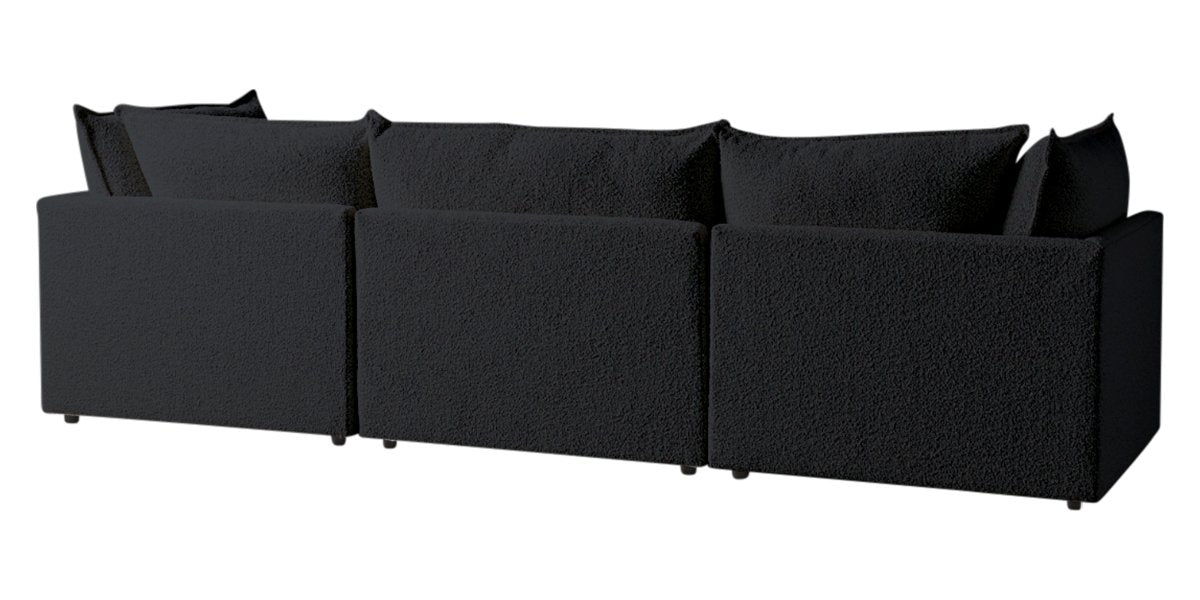 Burbank Fabric Charcoal | Camden Cameron 3-Piece Sectional | Valley Ridge Furniture