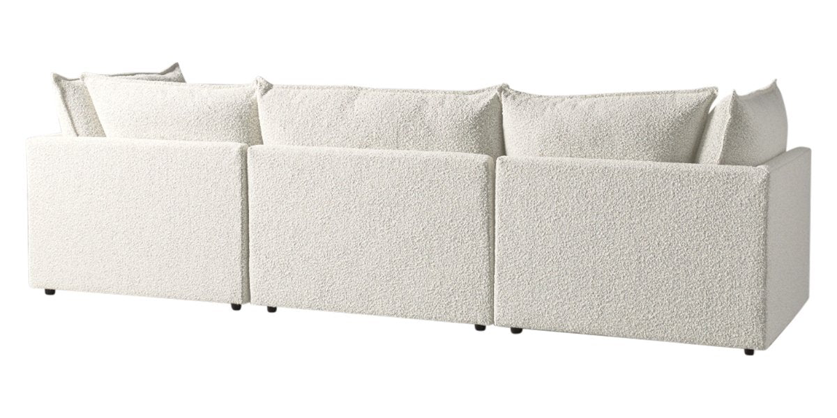 Burbank Fabric Cream | Camden Cameron 3-Piece Sectional | Valley Ridge Furniture