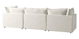 Burbank Fabric Cream | Camden Cameron 3-Piece Sectional | Valley Ridge Furniture