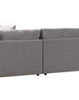 Dayo Fabric Dove | Camden Big Easy 3-Piece Sectional | Valley Ridge Furniture