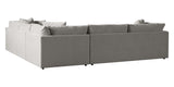 Dayo Fabric Gray | Camden Big Easy 3-Piece Sectional | Valley Ridge Furniture