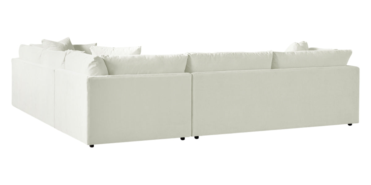 Dayo Fabric Snow | Camden Big Easy 3-Piece Sectional | Valley Ridge Furniture