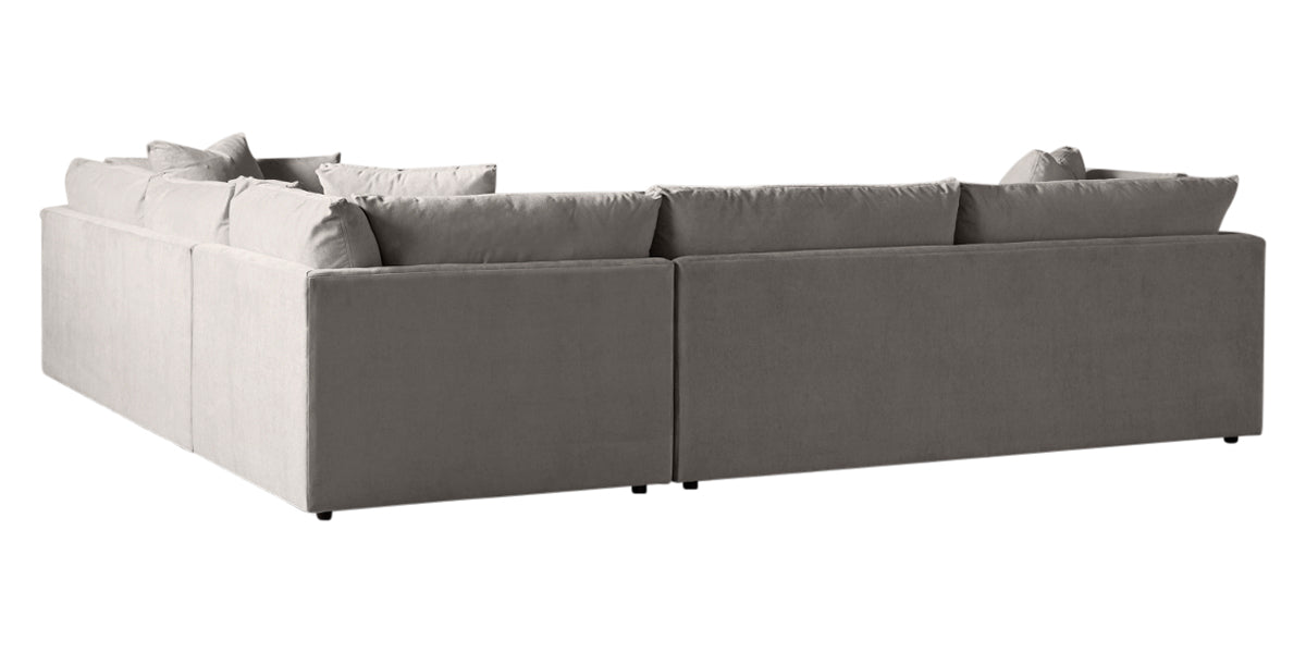 Vertual Fabric Almond | Camden Axel 3-Piece Sectional | Valley Ridge Furniture