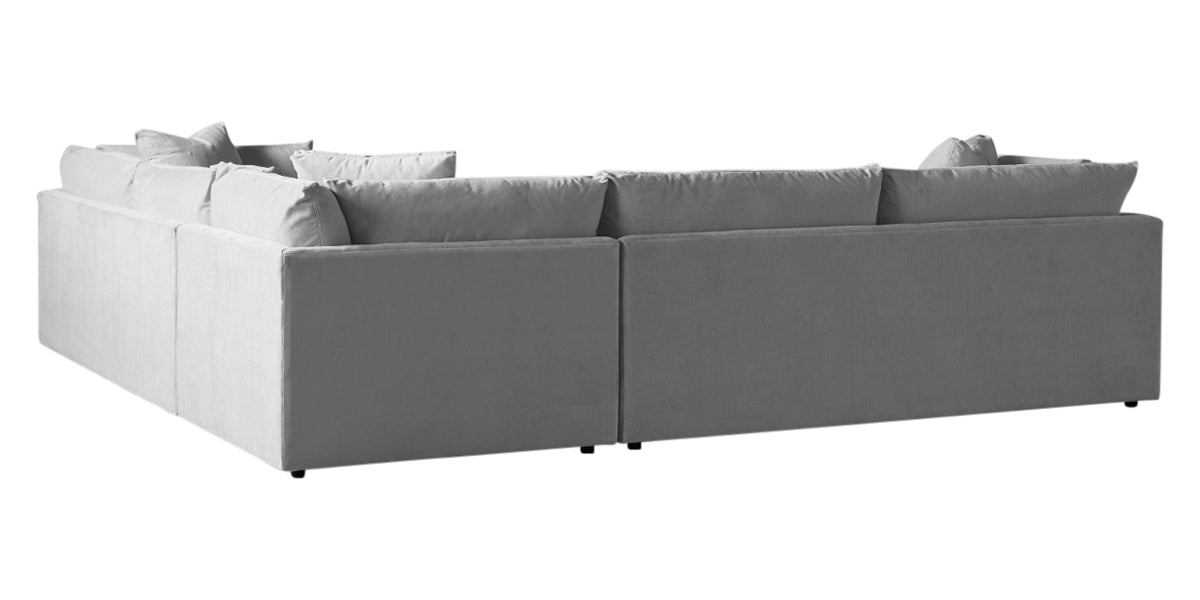 Vertual Fabric Ash | Camden Axel 3-Piece Sectional | Valley Ridge Furniture