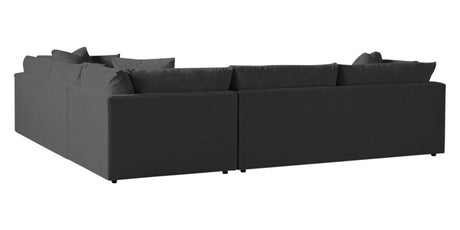 Vertual Fabric Charcoal | Camden Axel 3-Piece Sectional | Valley Ridge Furniture