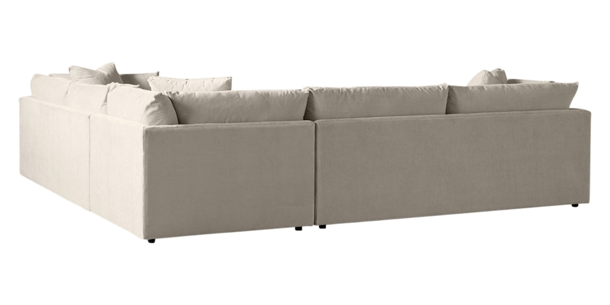 Vertual Fabric Linen | Camden Axel 3-Piece Sectional | Valley Ridge Furniture