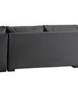 Vertual Fabric Charcoal | Camden 3-Piece Large Chaise Sectional | Valley Ridge Furniture