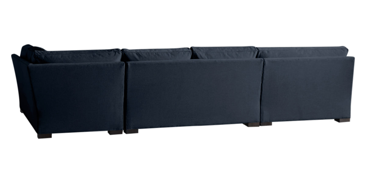 Vertual Fabric Ink | Camden 3-Piece Large Chaise Sectional | Valley Ridge Furniture