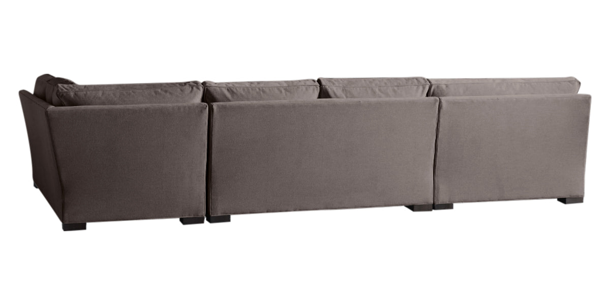 Vertual Fabric Cafe | Camden 3-Piece Large Chaise Sectional | Valley Ridge Furniture