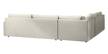 Plush Fabric Linen | Camden Sarah 3-Piece Corner Sectional | Valley Ridge Furniture