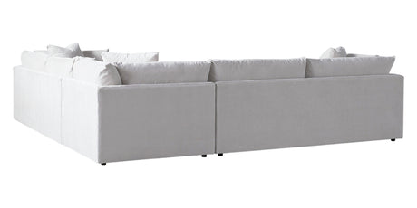 Vertual Fabric Snow | Camden Axel 3-Piece Sectional | Valley Ridge Furniture