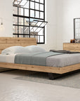 Rustic Oak with Black Legs | Mobican Bella Bed | Valley Ridge Furniture
