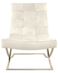 Angora Leather Snow | Lee Industries 1549 Chair | Valley Ridge Furniture