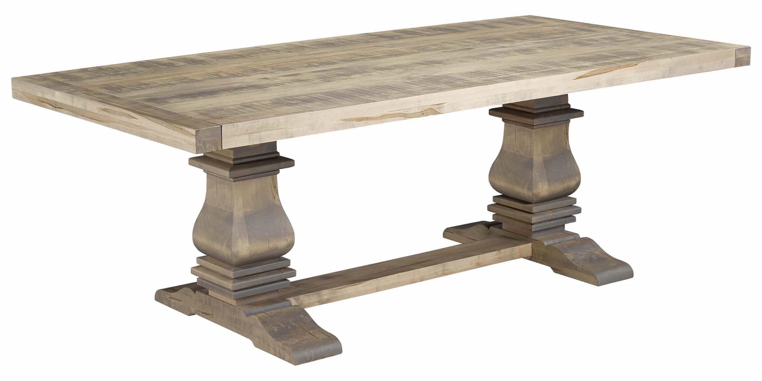Table as Shown | Cardinal Woodcraft Black Sea Dining Table | Valley Ridge Furniture