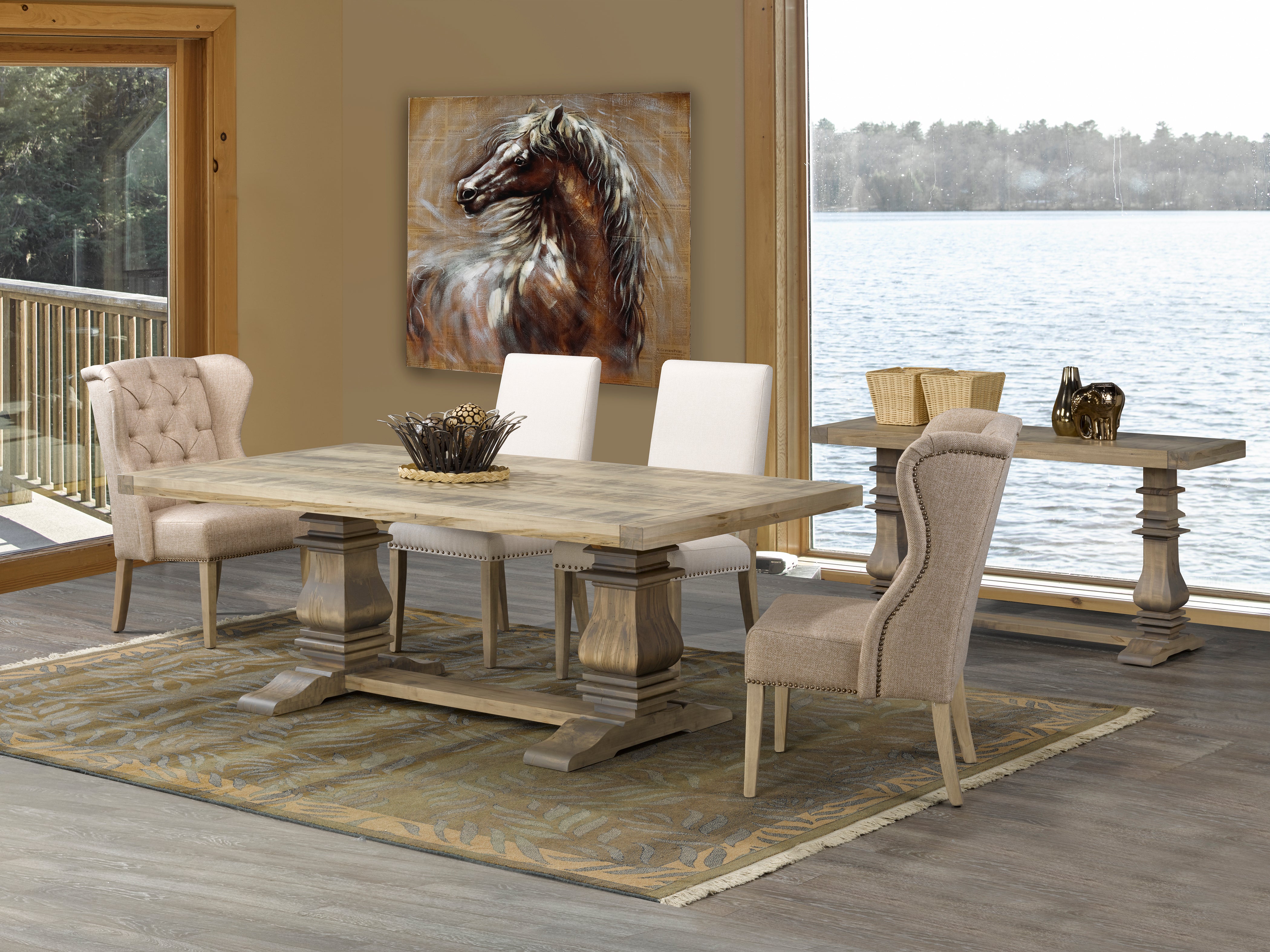 Chair as Shown | Cardinal Woodcraft Terra Dining Chair - Black Sea | Valley Ridge Furniture