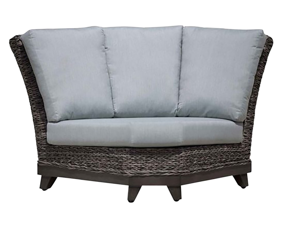 Curved Corner Chair | Ratana Boston Collection | Valley Ridge Furniture