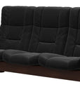 Paloma Leather Black and Brown Base | Stressless Buckingham 3-Seater High Back Sofa | Valley Ridge Furniture