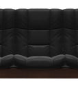 Paloma Leather Black and Brown Base | Stressless Buckingham 3-Seater High Back Sofa | Valley Ridge Furniture