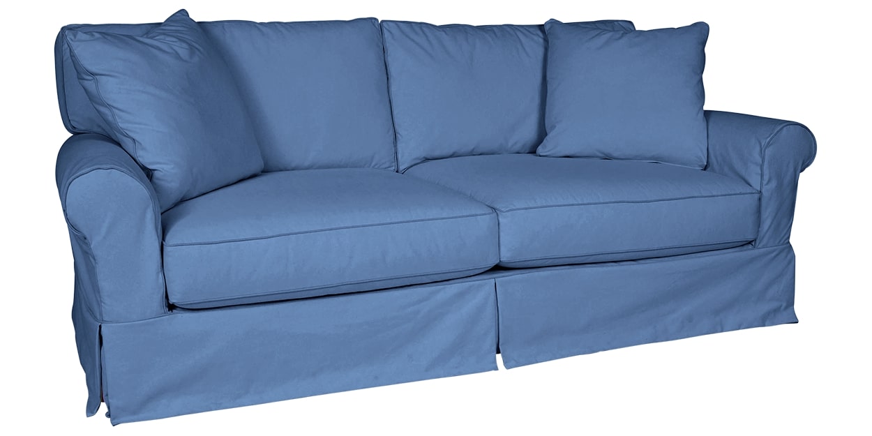 Petry Fabric Blue | Lee Industries C7117 Sofa | Valley Ridge Furniture