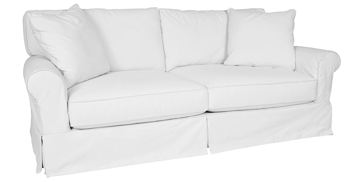 Petry Fabric Optic White | Lee Industries C7117 Sofa | Valley Ridge Furniture