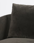 Bella Smoke Fabric with Brushed Burnt Oak | Copeland Chair | Valley Ridge Furniture