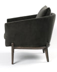 Bella Smoke Fabric with Brushed Burnt Oak | Copeland Chair | Valley Ridge Furniture