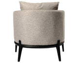 Orly Natural Fabric with Black Oak | Copeland Chair | Valley Ridge Furniture