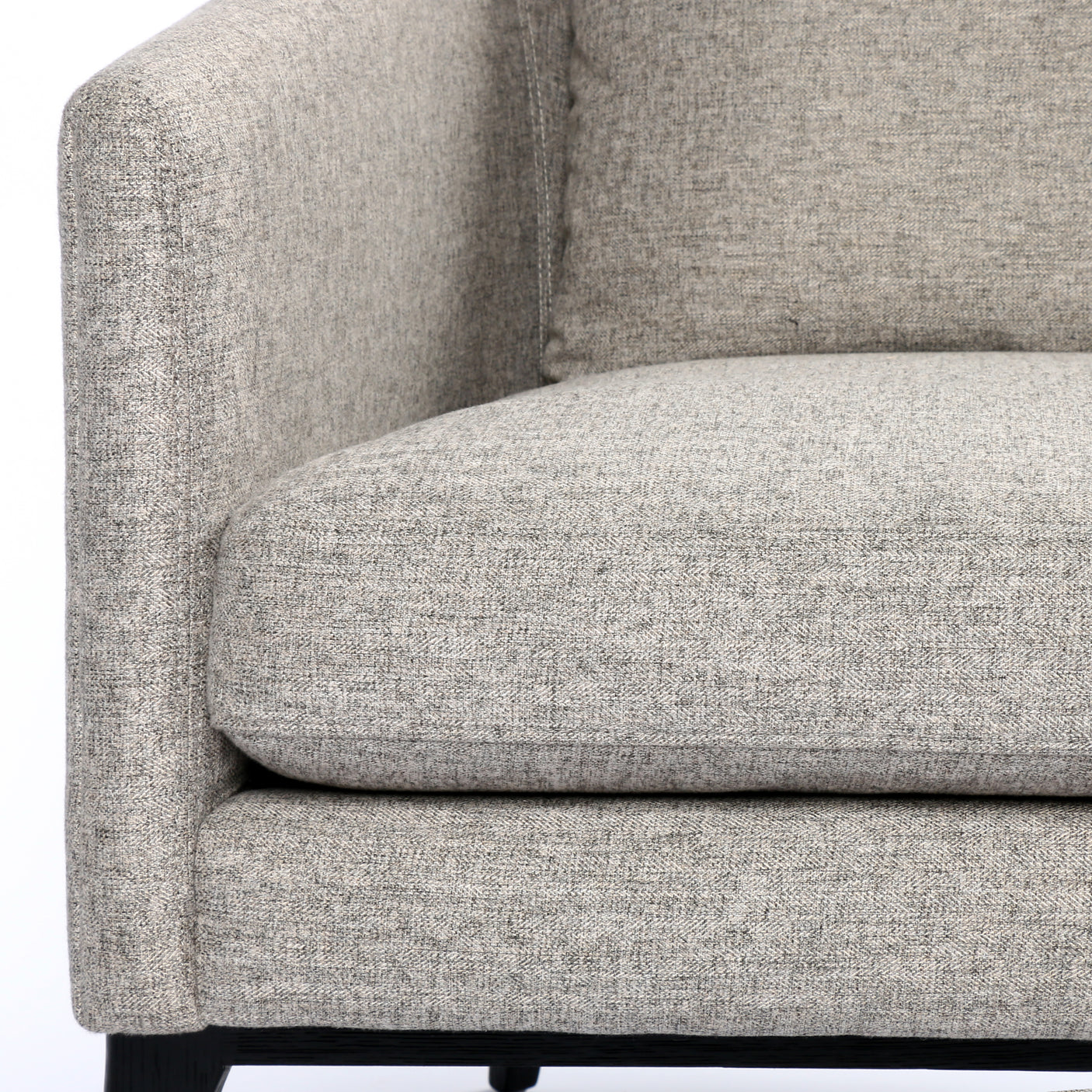 Orly Natural Fabric with Black Oak | Copeland Chair | Valley Ridge Furniture