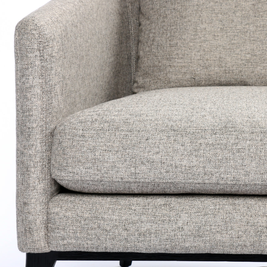 Orly Natural Fabric with Black Oak | Copeland Chair | Valley Ridge Furniture