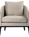 Orly Natural Fabric with Black Oak | Copeland Chair | Valley Ridge Furniture