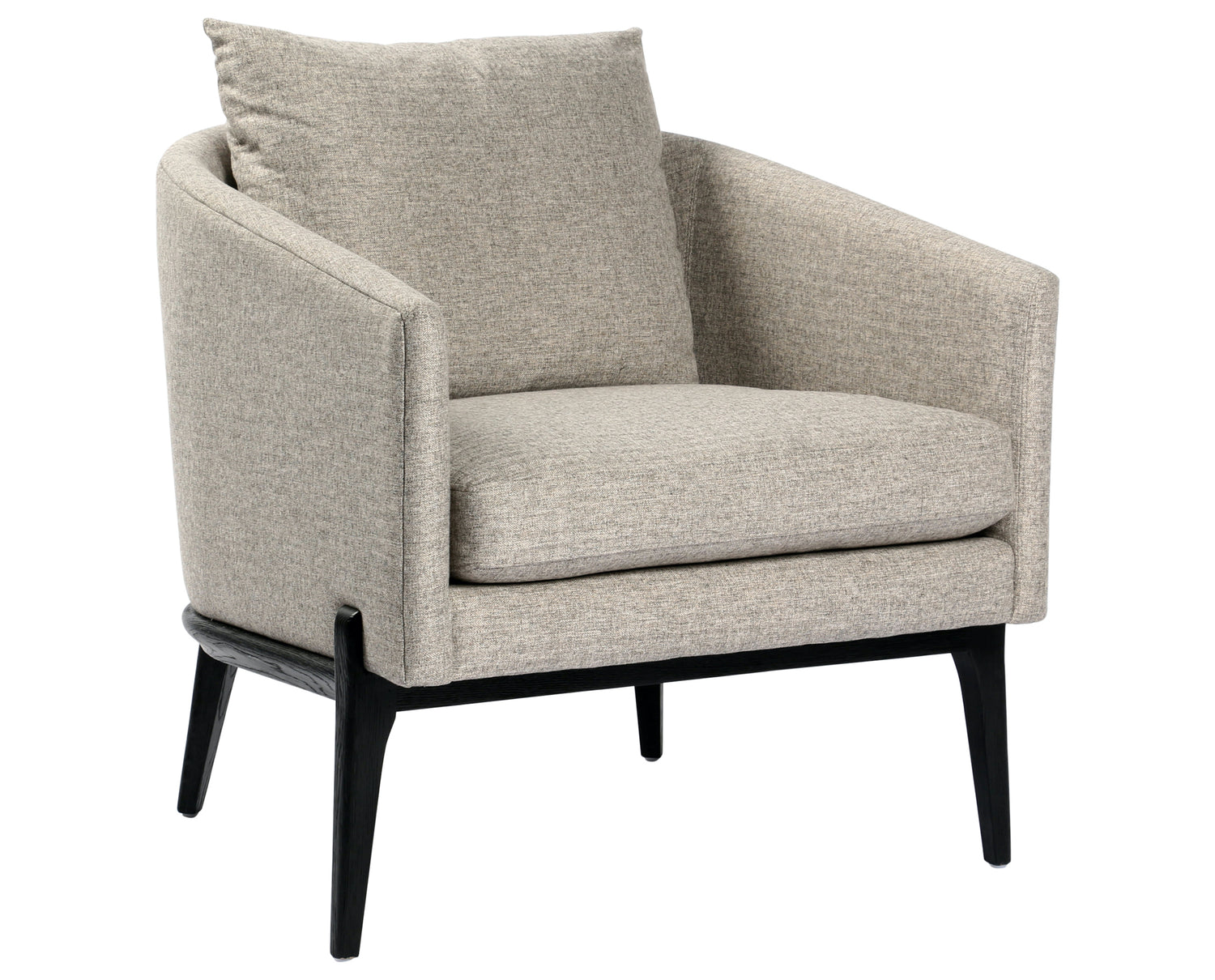 Orly Natural Fabric with Black Oak | Copeland Chair | Valley Ridge Furniture