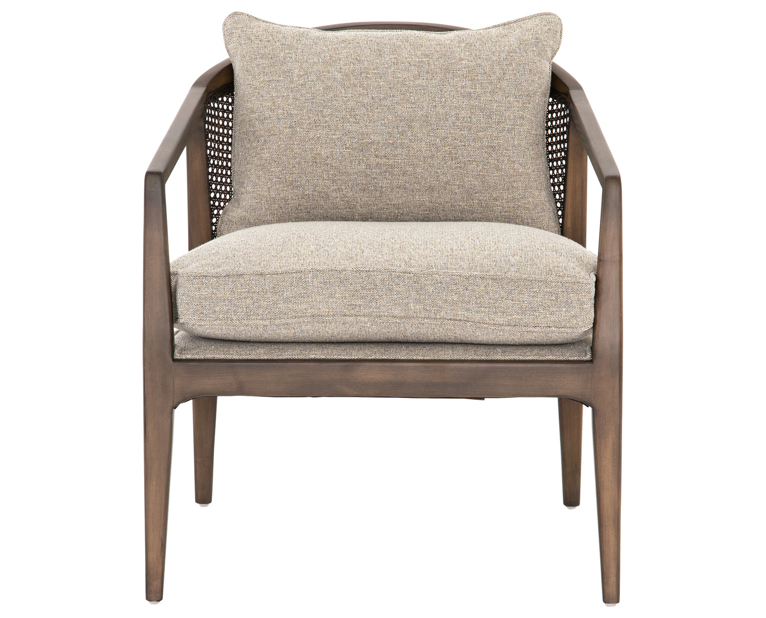 Honey Wheat Fabric with Burnt Birch Parawood | Alexandria Accent Chair | Valley Ridge Furniture