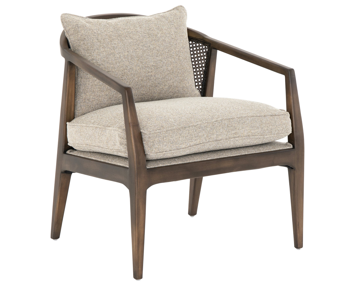 Honey Wheat Fabric with Burnt Birch Parawood | Alexandria Accent Chair | Valley Ridge Furniture