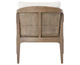 Knoll Natural Fabric with Distressed Natural Parawood | Alexandria Accent Chair | Valley Ridge Furniture