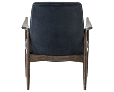 Modern Velvet Shadow Fabric with Warm Nettlewood | Braden Chair | Valley Ridge Furniture