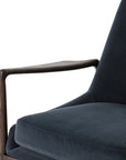 Modern Velvet Shadow Fabric with Warm Nettlewood | Braden Chair | Valley Ridge Furniture