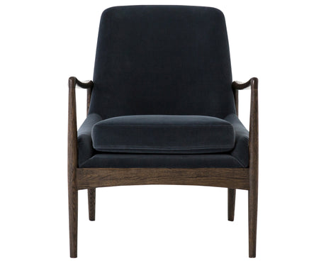 Modern Velvet Shadow Fabric with Warm Nettlewood | Braden Chair | Valley Ridge Furniture