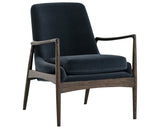 Modern Velvet Shadow Fabric with Warm Nettlewood | Braden Chair | Valley Ridge Furniture