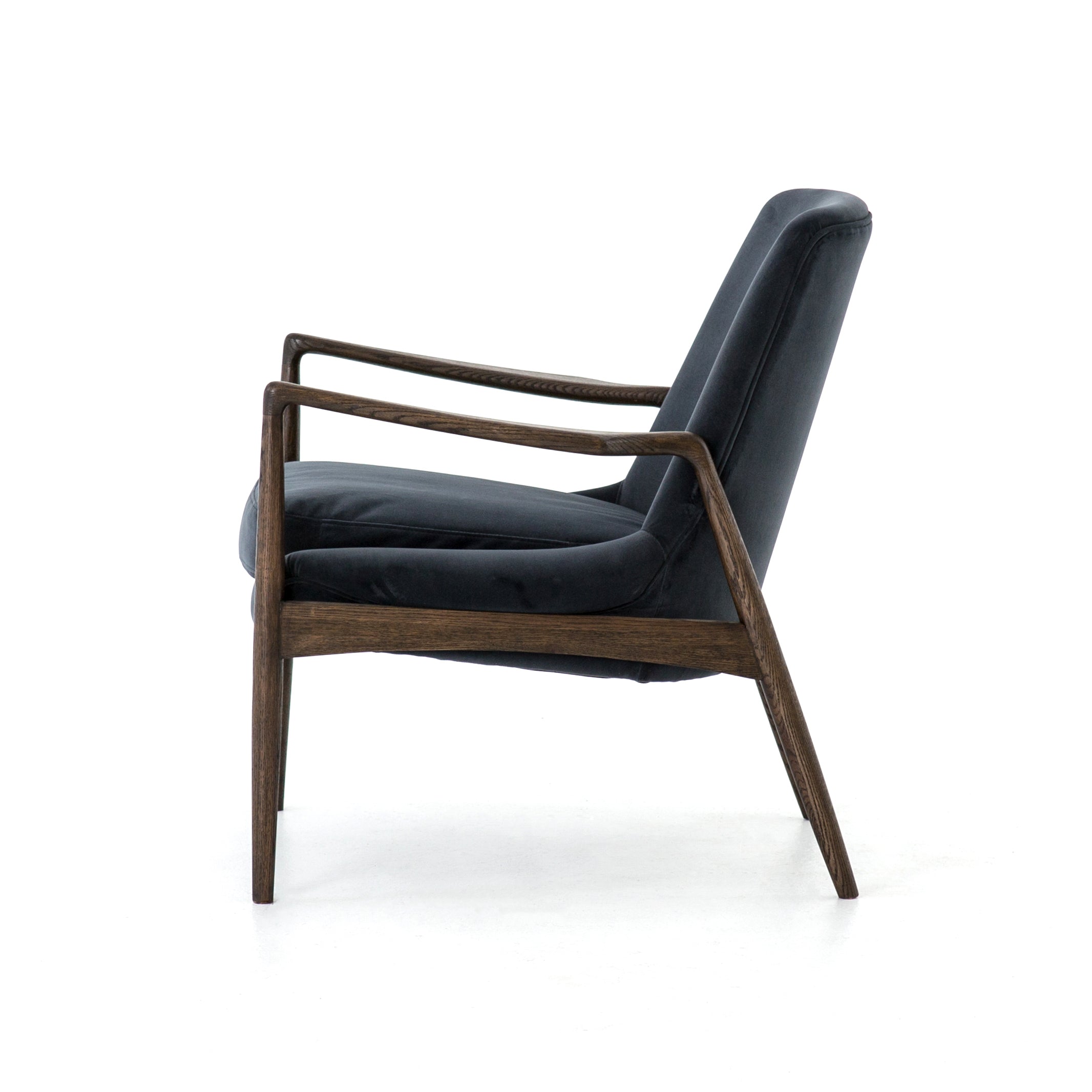 Modern Velvet Shadow Fabric with Warm Nettlewood | Braden Chair | Valley Ridge Furniture
