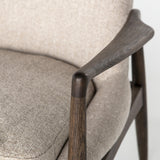 Light Camel Fabric with Warm Nettlewood | Braden Chair | Valley Ridge Furniture