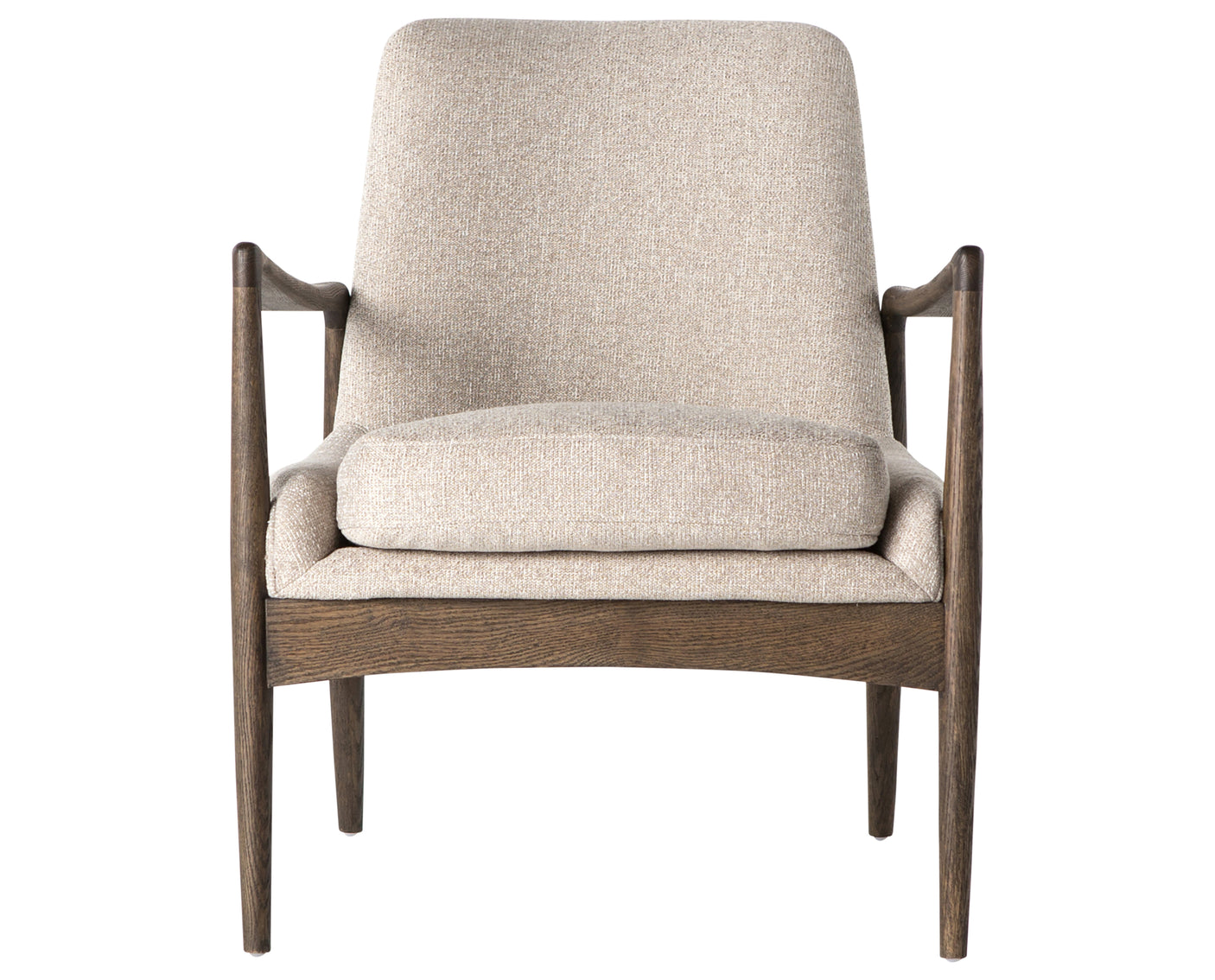 Light Camel Fabric with Warm Nettlewood | Braden Chair | Valley Ridge Furniture